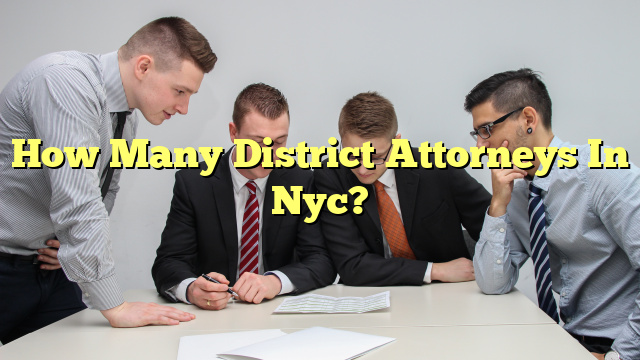 How Many District Attorneys In Nyc?
