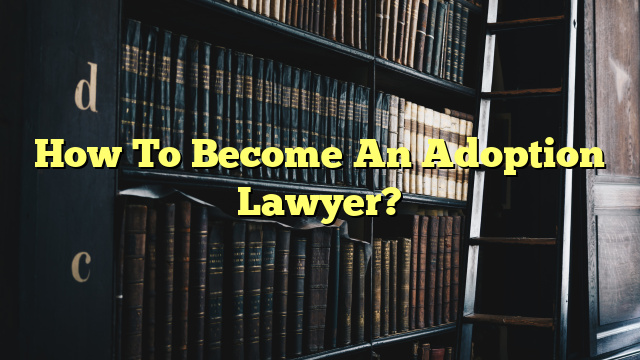 How To Become An Adoption Lawyer?