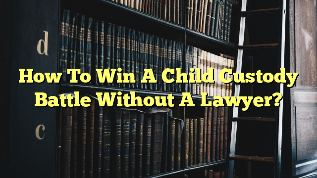 How To Win A Child Custody Battle Without A Lawyer?