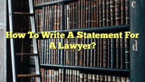 how to write a lawyer speech