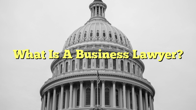 What Is A Business Lawyer?