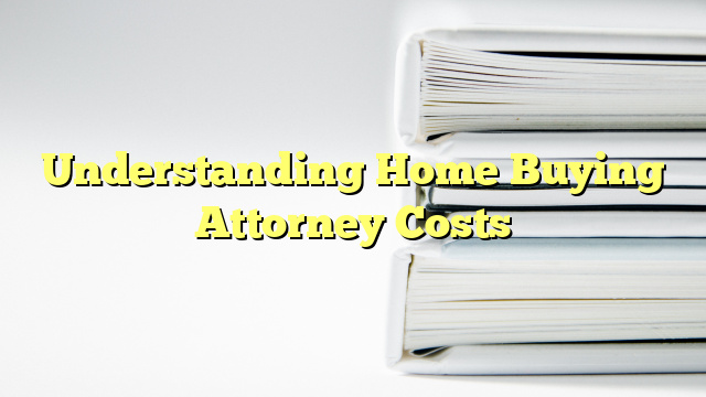 Understanding Home Buying Attorney Costs