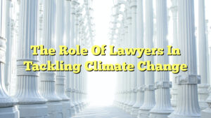 The Role Of Lawyers In Tackling Climate Change - The Franklin Law